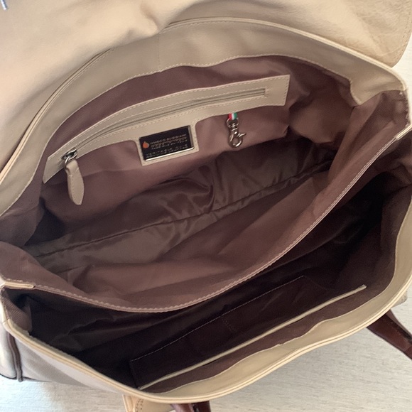 Buttery Soft Genuine Leather Tote Satchel Briefcase Bag Made in Italy - Picture 7 of 16